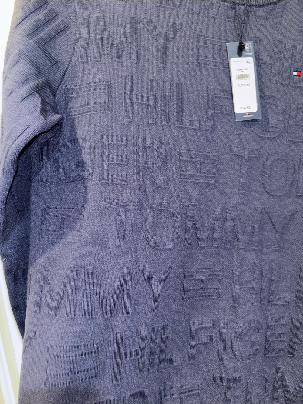 Tommy Hilfiger navy crew neck sweater Big Boys SZ XL​ - Picture 4 of 7